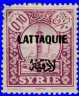 Lattaquié 1931. ~ YT 1* -  0,10 Pi Syrie Surchargé - Unused Stamps