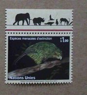 Ge11-01 : Nations-Unies (Genève) / Protection De La Nature - Strigops Kakapo ( Kakapo Ou Perroquet-hibou) - Ungebraucht