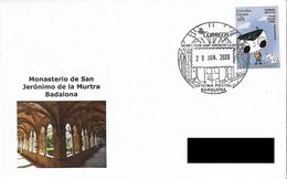 SPAIN. POSTMARK. SAN JERONIMO DE LA MURTRA MONASTERY. BADALONA 2020 - Andere & Zonder Classificatie