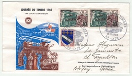 France // FDC // Journée Du Timbre 1969 Lyon - 1960-1969