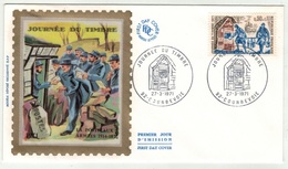 France // FDC // Journée Du Timbre 1971 Courbevoie - Zonder Classificatie