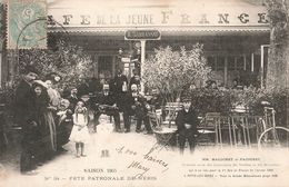 03 Neris Les Bains Fete Patronale 1905 Café De La Jeune France Malochet Et Pacouret Grand Prix Vieille Musette - Neris Les Bains