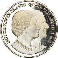 Monnaie, BRITISH VIRGIN ISLANDS, Dollar, 2017, Franklin Mint, Jubilé De Saphir - Isole Vergini Britanniche