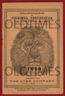 PORTUGAL - CALENDARIO E FOLHINHA PORTGUESA DO DOUTOR AYER - 1929 BROCHURE - Other