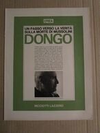 # INSERTI EPOCA / DONGO / UN PASSO VERSO LA VERITA' SULLA MORTE DI MUSSOLINI - Histoire