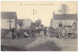 LE PERRAY (78) – La Rue Verte-la-Croix. Beau Plan. Attelage. Librairie Nouvelle, Rambouillet, N° 239. - Le Perray En Yvelines