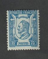 Timbres - N°209 - 4éme Centenaire De La Naissance Du Poète Pierre De Ronsard - 1924 -  Neuf Sans Charnière - ** - Sonstige & Ohne Zuordnung