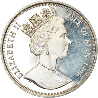 Monnaie, Isle Of Man, Elizabeth II, Crown, 1996, Pobjoy Mint, Pingouin Torda - Île De  Man