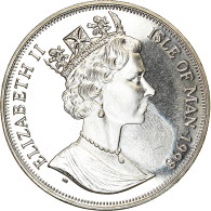 Monnaie, Isle Of Man, Elizabeth II, Crown, 1998, Pobjoy Mint, Chemins De Fer - - Isla Man