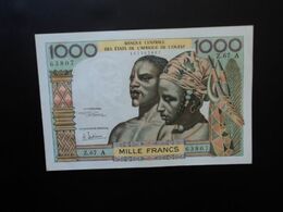 CÔTE D'IVOIRE * : ÉTAT DE L'AFRIQUE DE L'OUEST :  1000 FRANCS  ND (1969-70)  Sign.6   P 103Af    SUP - Côte D'Ivoire
