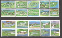 1983-5  Canadian Forts  Series 1 & 2 From Booklets Sc 983-992, 1050-9 MNH ** - Otros & Sin Clasificación