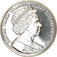 Monnaie, BRITISH VIRGIN ISLANDS, Dollar, 2014, Franklin Mint, Edith Cavell, SPL - Islas Vírgenes Británicas