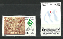 Egypt - 1994 - UN Day - Intl. Red Cross & Red Crescent Societies, 75th Anniv. - Intl. Year Of The Family - MNH** - Andere & Zonder Classificatie