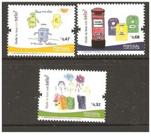 Portugal 2009 -  School Mail - Childrens Drawings Stamp Set Mnh - Other & Unclassified