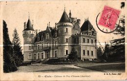 36 .CLUIS .. CHATEAU DE PUY D'AUZON  .. 1906 .  ( Trait Blanc Pas Sur L'original ) - Autres & Non Classés