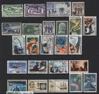 Australian Antarctic Territory(01) 1954-83. 43 Different Stamps, Mint & Used. All Hinged. - Collections, Lots & Séries
