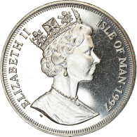 Monnaie, Isle Of Man, Elizabeth II, Crown, 1997, Pobjoy Mint, Fridtjof Nansen - Isle Of Man