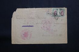 BULGARIE - Enveloppe De La Croix Rouge Pour Gouvernement à Belgrad En 1917 , Voir Cachets Recto / Verso  - L 65964 - Altri & Non Classificati