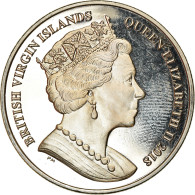 Monnaie, BRITISH VIRGIN ISLANDS, Dollar, 2018, Franklin Mint, Jubilé De Saphir - Islas Vírgenes Británicas