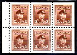 B316-Canada 1943-48 (++/+) Mnh/Hinged - Senza Difetti Occulti - - Heftchenblätter