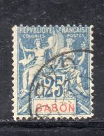 XP3844 - GABON 1904 , 25 Cent Yvert N. 23  Usato - Sonstige & Ohne Zuordnung