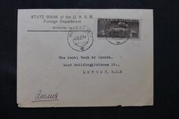 U.R.S.S. - Enveloppe Commerciale De Moscou Pour Londres En 1937, Affranchissement Zeppelin - L 65970 - Lettres & Documents