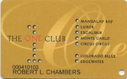 Carte Membre Casino : The One Club : 7 Casinos - Casino Cards