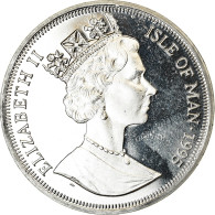 Monnaie, Isle Of Man, Elizabeth II, Crown, 1995, Pobjoy Mint, Chat Turc, SPL - Île De  Man