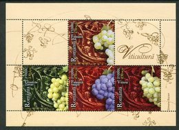 ROMANIA 2005 Wine Grape Varieties MNH / **.  Michel Block 356 - Ongebruikt