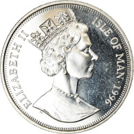 Monnaie, Isle Of Man, Elizabeth II, Crown, 1996, Pobjoy Mint, Chat Sacré De - Isla Man