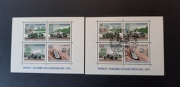 Deutschland Westberlin 1971- 50 Jahre AVUS Rennen Postfrisch Und Gebraucht FDC MiNr. 397-400 Block 3 - Blocks & Kleinbögen