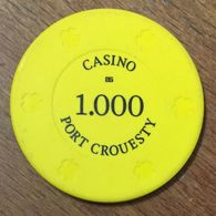 56 PORT CROESTY CASINO JETON DE 1.000 FRANCS CHIP TOKENS COINS GAMING - Casino