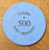 56 PORT CROESTY CASINO JETON DE 500 FRANCS CHIP TOKENS COINS GAMING - Casino
