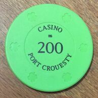 56 PORT CROESTY CASINO JETON DE 200 FRANCS CHIP TOKENS COINS GAMING - Casino