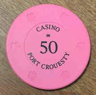 56 PORT CROESTY CASINO JETON DE 50 FRANCS CHIP TOKENS COINS GAMING - Casino