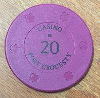 56 PORT CROESTY CASINO JETON DE 50 FRANCS CHIP TOKENS COINS GAMING - Casino