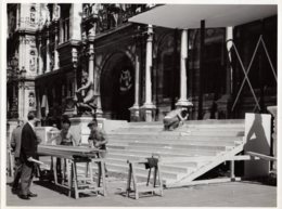 Photo Préparatif Réception Du Président Eisenhower à L Hotel De Ville De Paris 2 Sept.1959 Format 18/24 - Famous People