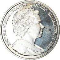 Monnaie, BRITISH VIRGIN ISLANDS, Dollar, 2007, Franklin Mint, Mère Teresa Et - Islas Vírgenes Británicas