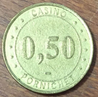 44 PORNICHET CASINO GROUPE PARTOUCHE JETON DE 0,50 EURO MONNAIE DE PARIS SLOT MACHINE EN MÉTAL CHIP COIN TOKEN - Casino