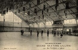 59-LILLE- UNE PARTIE DE LA PISTE- GRAND SKATING LILLOIS , 197 RUE NATIONALE - Lille