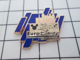 216b Pin's Pins / Beau Et Rare / THEME : DISNEY / EURODISNEY FRANCE TELECOM INAUGURATION - Disney