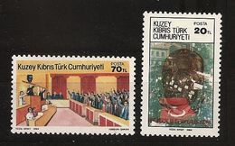 Turquie Chypre Turc RTCN 1984 N° 138 / 9 ** République, Parlement, Indépendance, Unanimité, Lefkosa, Atatürk, Vote Manif - Autres & Non Classés