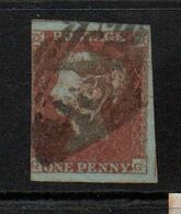 GB Victoria Penny Red Imperf  ;  ; Good Used Thick Blue Paper - Used Stamps