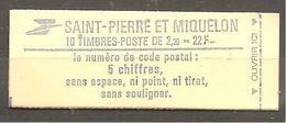 SPM - CARNET - YVERT N°464 ** MNH - LIBERTE DE GANDON - Carnets