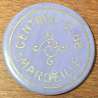 13 CENTRAL CLUB MARSEILLE JETON DE CASINO DE 100 FRANCS N° 42 CHIP TOKENS COINS GAMING - Casino