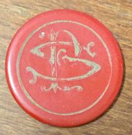 MONOGRAMME  SP 1 JETON DE CASINO DE 20 FRANCS CHIP TOKENS COINS - Casino