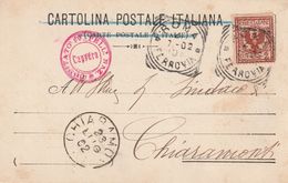 Roma. 1902. Cartolina Postale Da ROMA A CHIAROMONTE, Del COMITATO ESECUTIVO IV PELLEGRINAGGIO ... A CAPRERA - Marcophilie