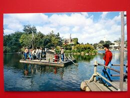 Disneyland - Tom Sawyer Island - Vintage Postcard - Kleinformat - Floß - Anaheim