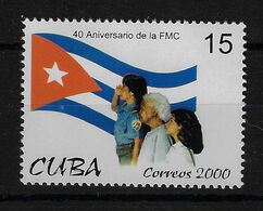 CUBA 2000. FEDERACIÓN DE MUJERES CUBANAS. MNH. EDIFIL 4445 - Unused Stamps