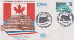 Enveloppe  FDC   1er  Jour   REUNION     Exposition  Universelle   MONTREAL     SAINT  DENIS   1967 - 1967 – Montréal (Canada)